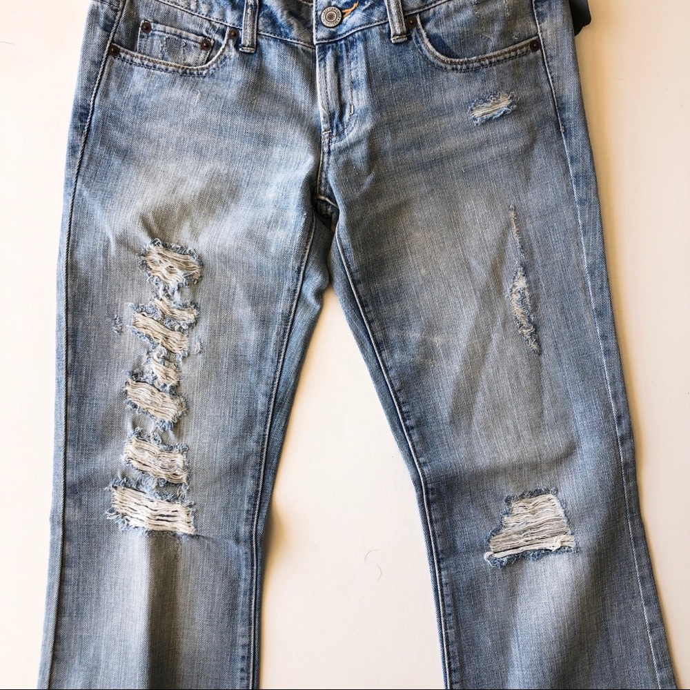 American Eagle Distressed Favorite Boyfriend Flare - Picture 4 of 5